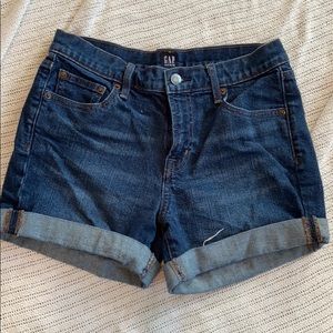 Gap dark denim shorts
